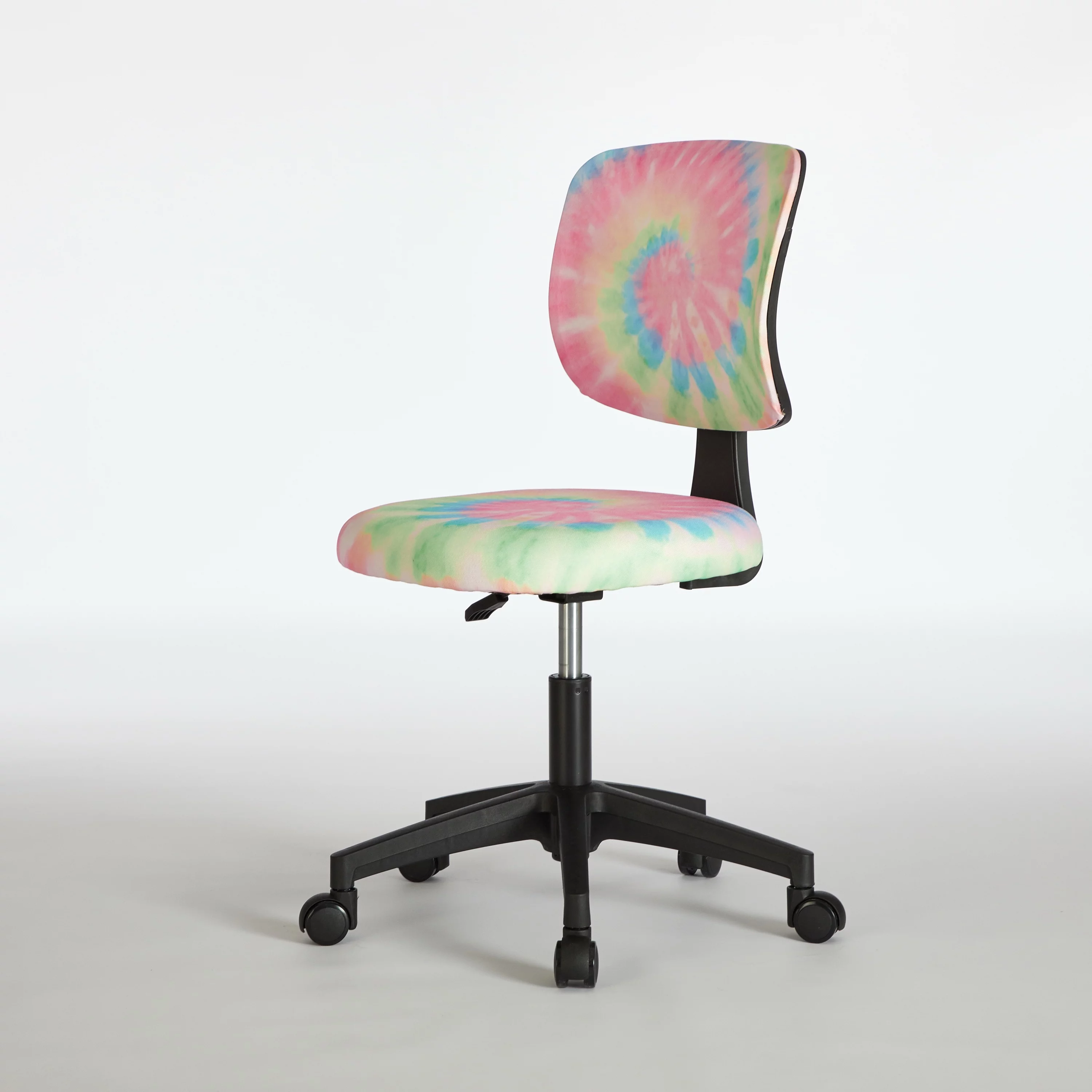Justice Swivel Mesh Task Office Chair, Rainbow Tie Dye Pink