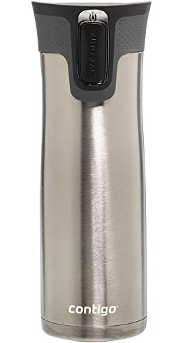 Contigo AUTOSEAL West Loop Vacuum-Insulated Stainless Steel Travel Mug with Easy-Clean Lid 20 oz Sake