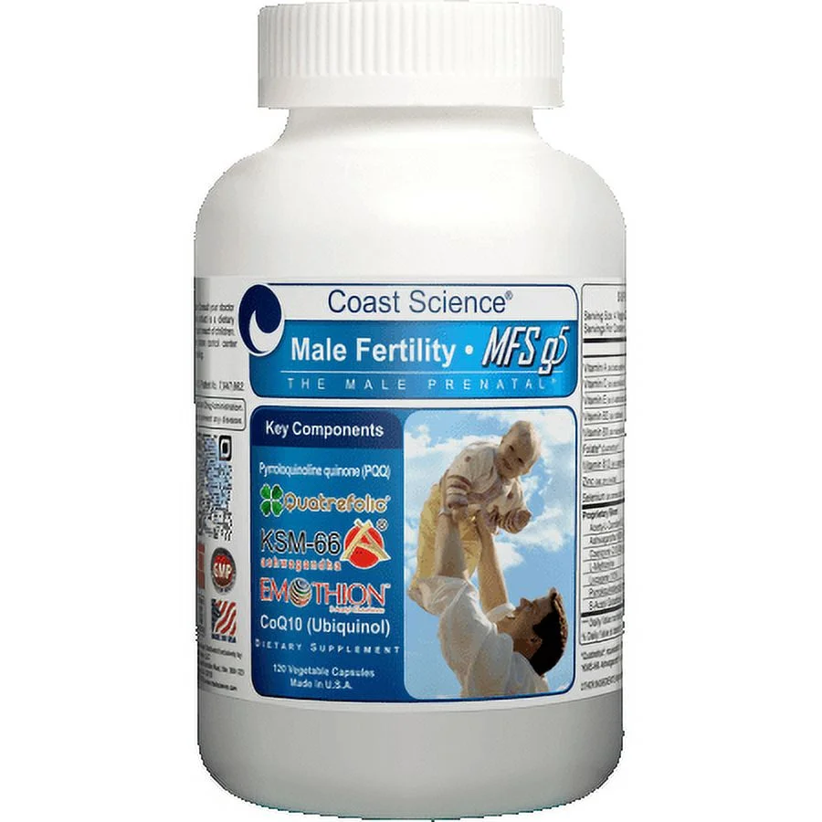 Male Fertility Supplement MFSg5 - 120 capsules (now with PQQ)