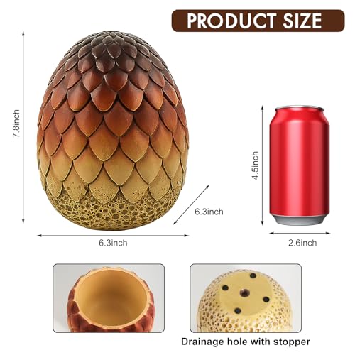 Large Halloween Candy Bowl Extra Large Dragon Egg Dish for Keys and Decorations Indoor Halloween Decor Red