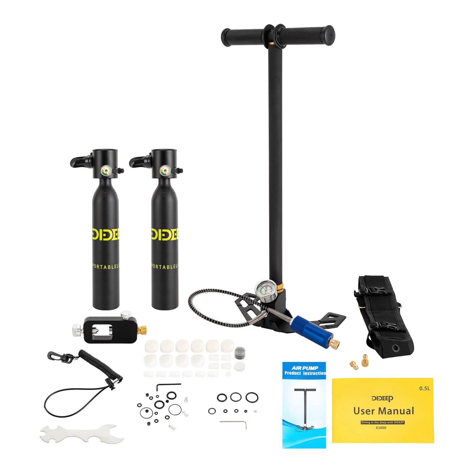 Miumaeov Oxygen Air Tank Equipment Underwater Breath Oxygen Tank Mini Scuba Diving Kit