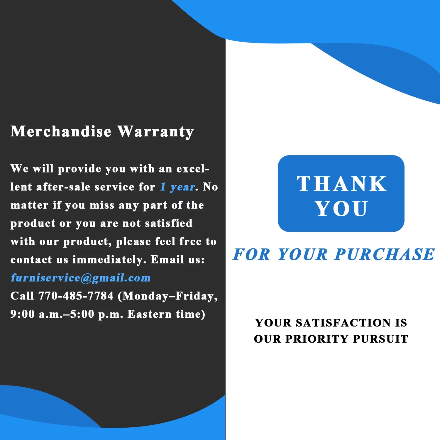 Lacoo Big and Tall Executive Chair High-Level Thick Padded Ergonomics Chair High Back Office and Commercial Chair With PU Leather (Black)