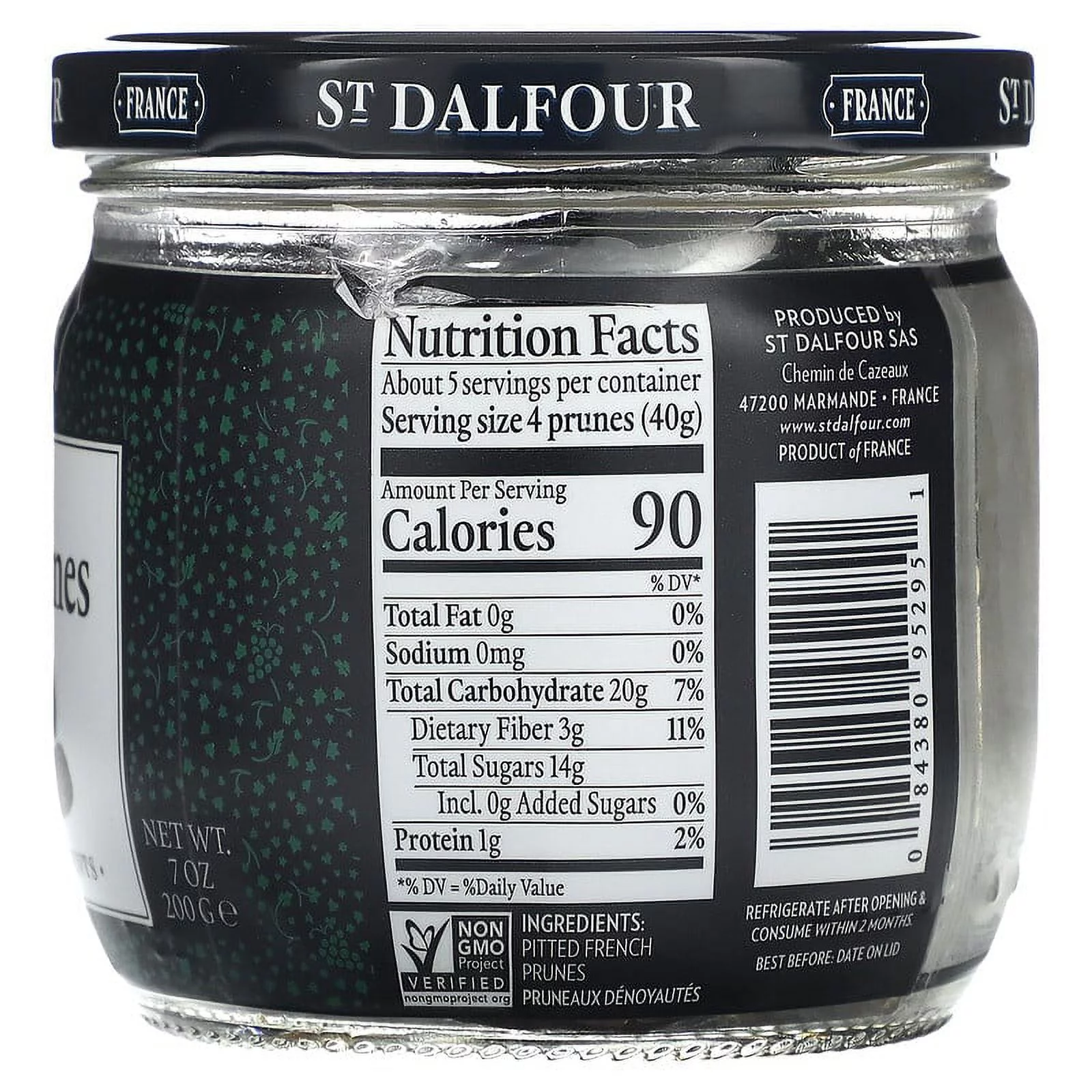 St. Dalfour Giant French Prunes Pitted 7 oz Pack of 3