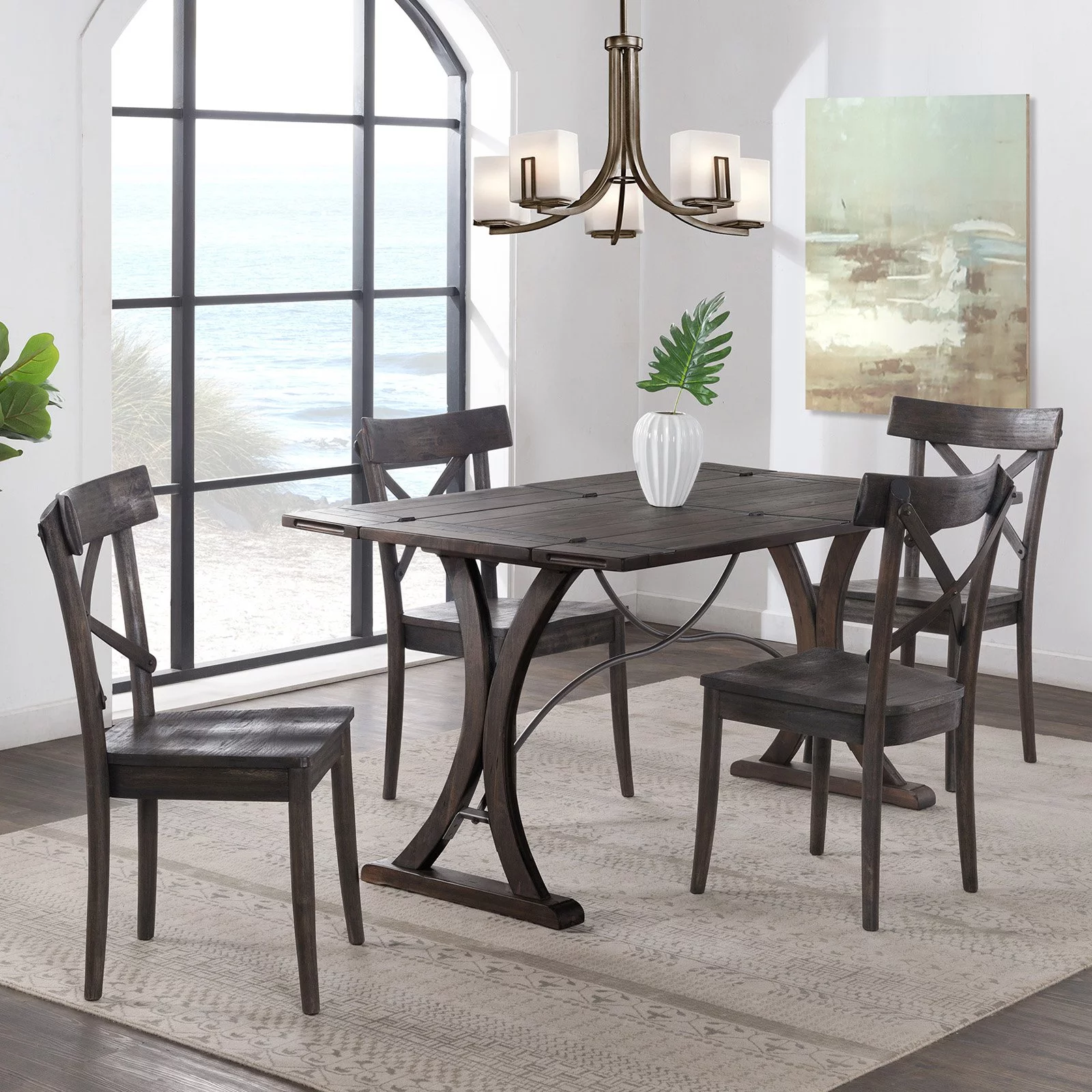 Picket House Furnishings Camden Folding Top 5PC Dining Set