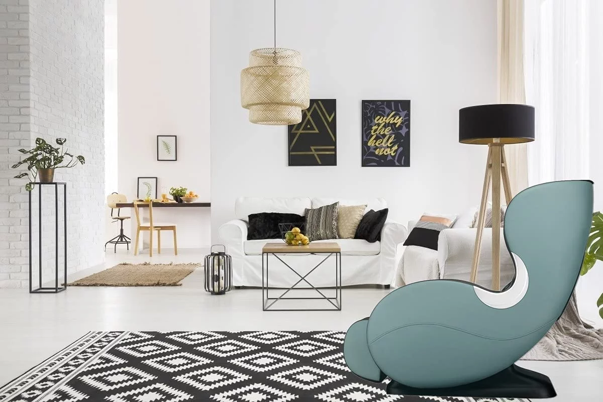 BOSSCARE Massage Chairs SL Track Full Body Zero Gravity Shiatsu Recliner whit Bluetooth Speaker Light Grey