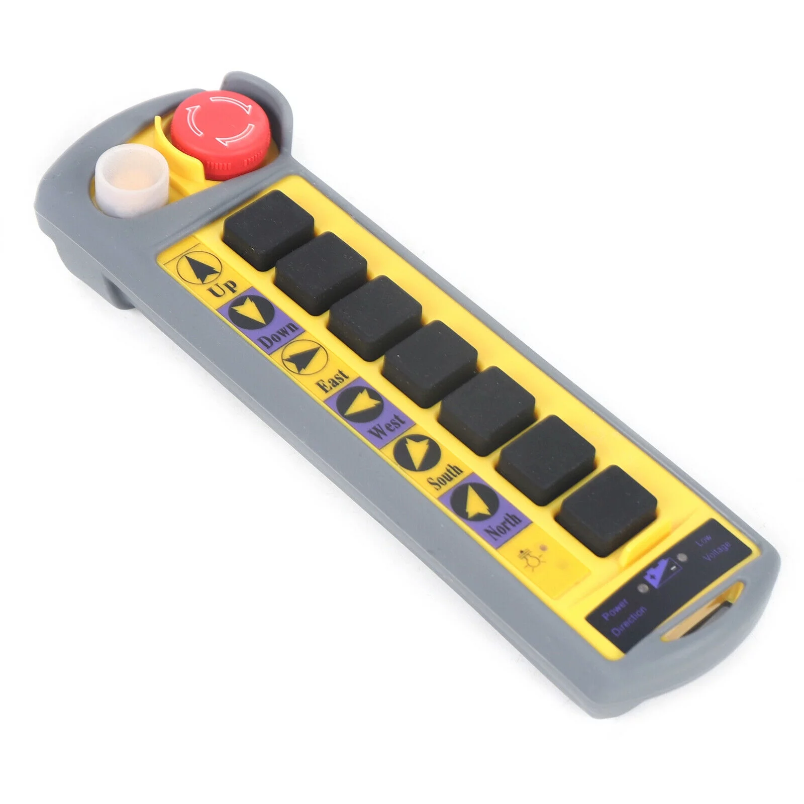 Fichiouy Industrial Wireless Lifting Machine 6 Channel 2 Speed Control Hoist Crane Radio Remote Control System 2 Transmitter CD, MD