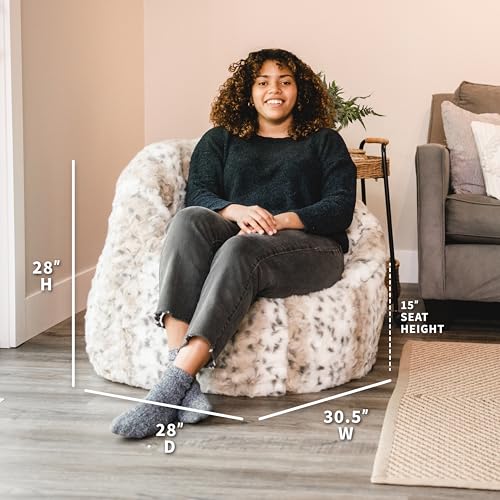 Big Joe Milano Lenox Denim Cobalt Beanbag Chair