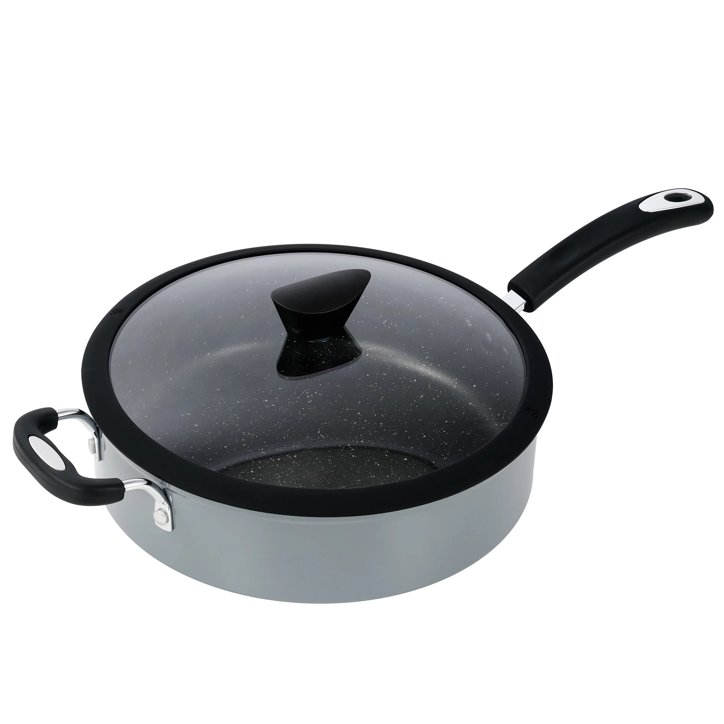 The All-In-One Stone Sauce Pan by Ozeri 100% APEO, GenX, PFBS, PFOS, PFOA, NMP and NEP-Free German-Made Coating