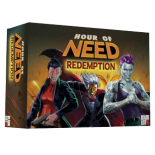 Blacklist Games Hour of Need Board Game Expansions Bundle: Gem and Ice, Redemption, Bystander and Minion Upgrade, Dice, and Playmat (5 Items)