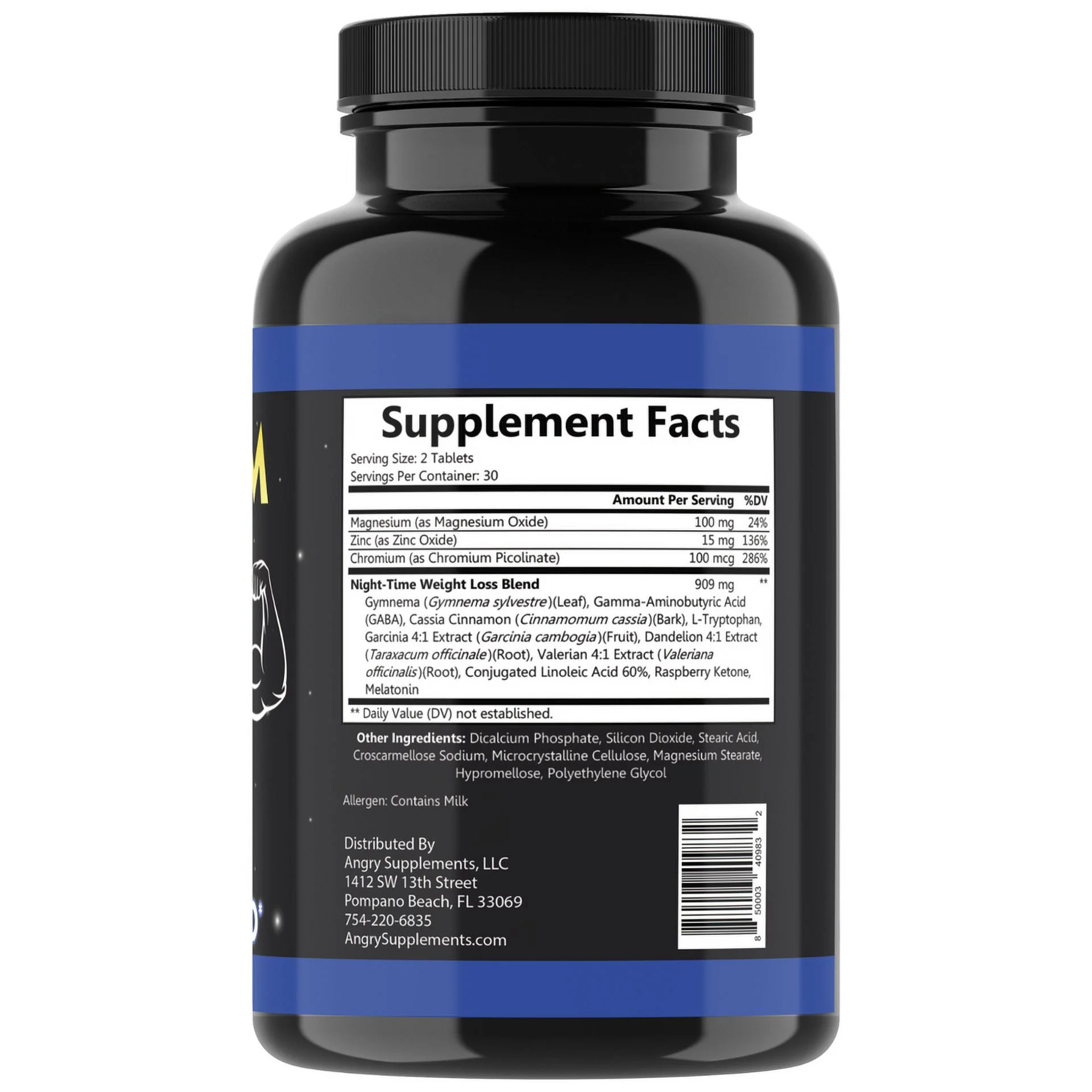 Monster Test Mens Fat Burner PM Night Time Weight Loss Diet Pill 60 Tablet