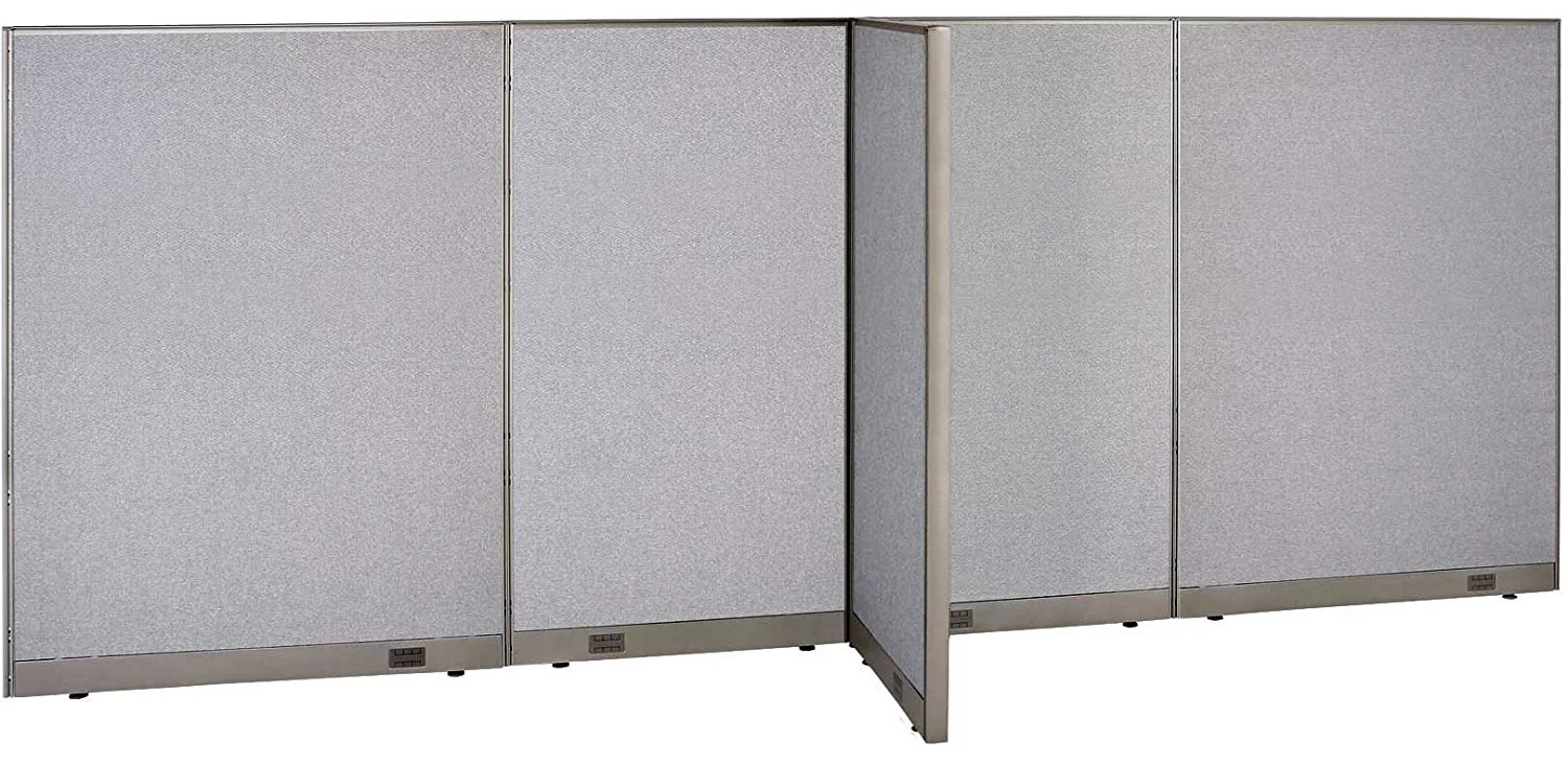 T-Shaped Freestanding Partition 30D x 168W x 72H / Office, Room Divider