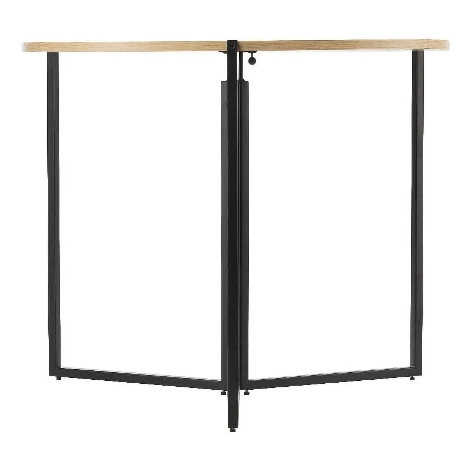 SEI Furniture Ladston Engineered Wood Round Folding Dining Table in Natural