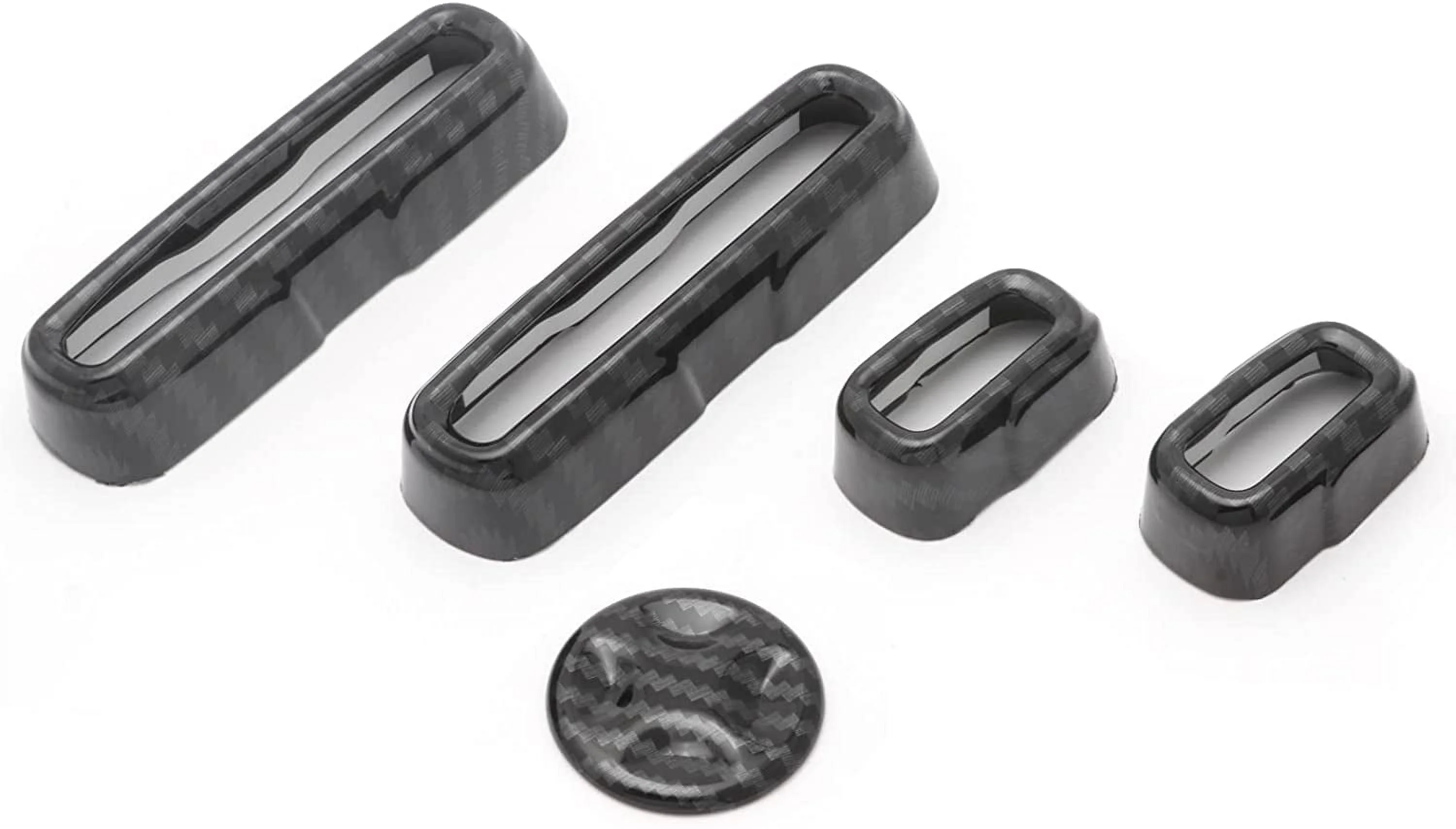 Xotic Tech Seat Adjustment Knob Switch Buttons Cover Trim, Carbon Fiber Pattern, Compatible with Honda Accord 10th Gen 2018-2022