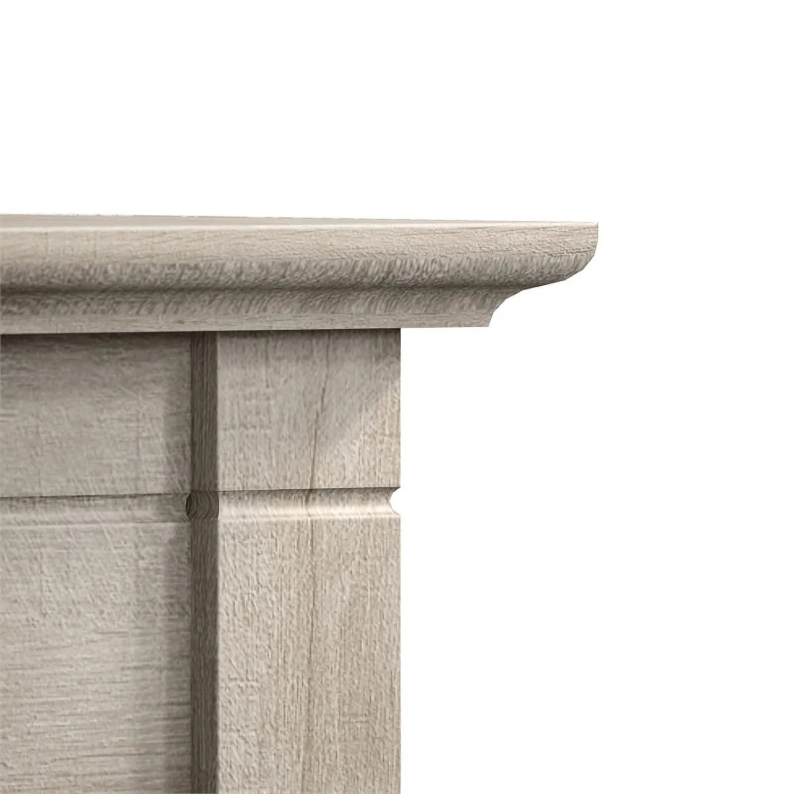 Bush Furniture Key West End Table, Washed Gray