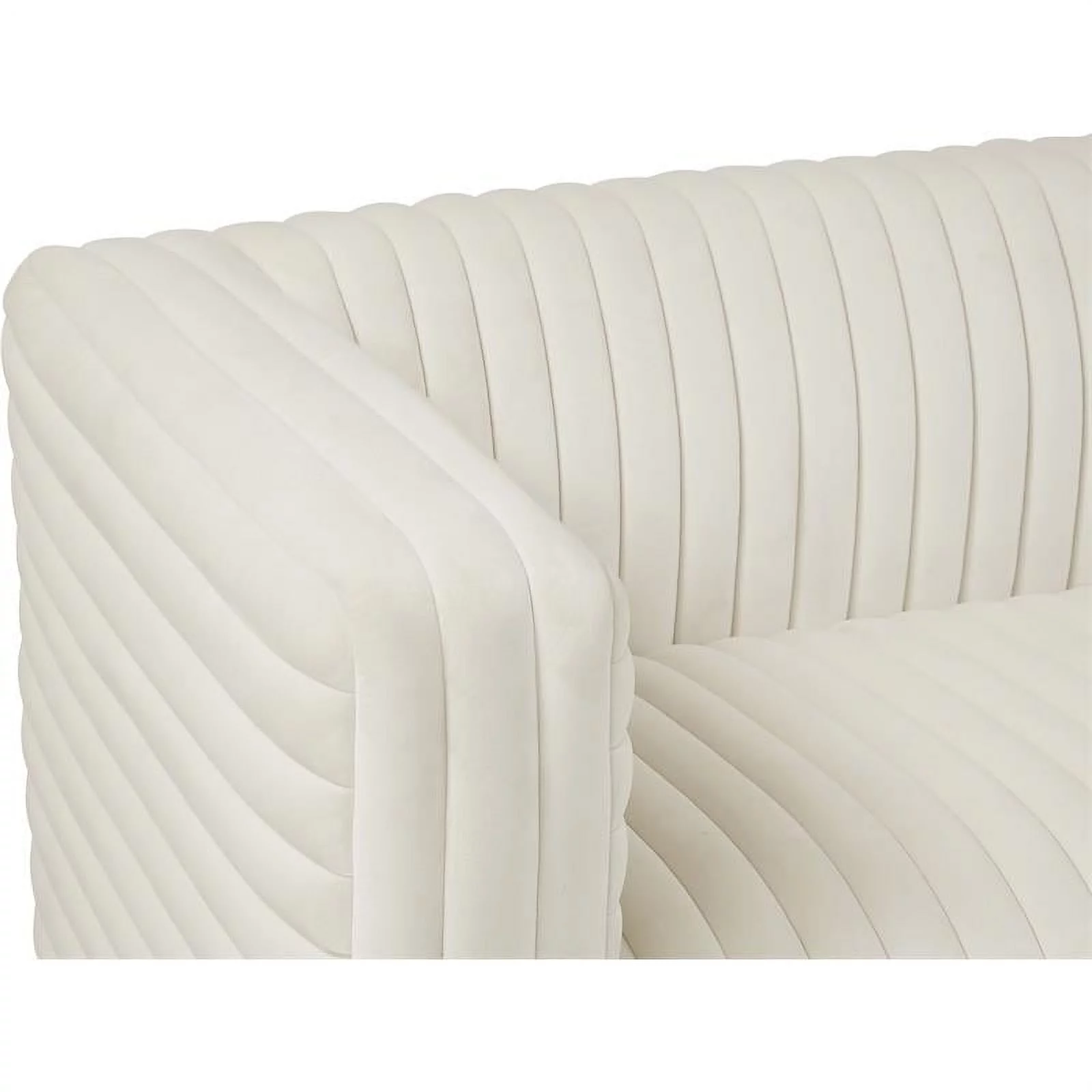 Meridian Furniture Ravish Cream Velvet Loveseat