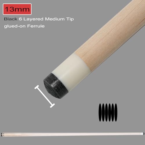 Pool Cue Stick,Billiard Cue Sticks with Hard Case Low Deflection Shaft Professional Billiard Pool Cues Sticks 19.5-21 oz cue Stick