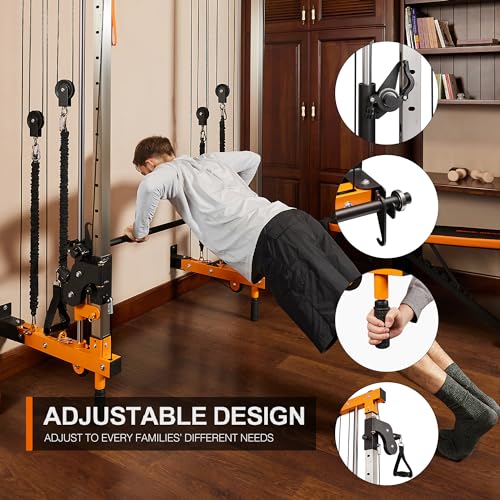 Wall Mount Smith Machine, Power Cage Rack, Cable Crossover Machine, Gym Squat Rack, Pull Up Bar, Cable Fly System, Home Gym Solution