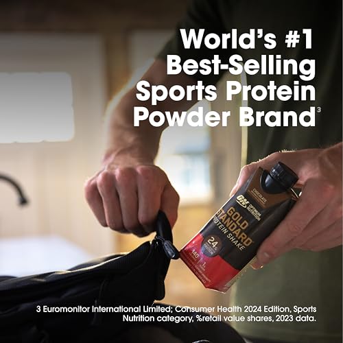 Optimum Nutrition Gold Standard Protein Shake, 24g Protein, Ready to Drink Protein Drinks, Chocolate, 11 Fl Oz, 12 Count (Pack of 1) (Packaging May Vary)