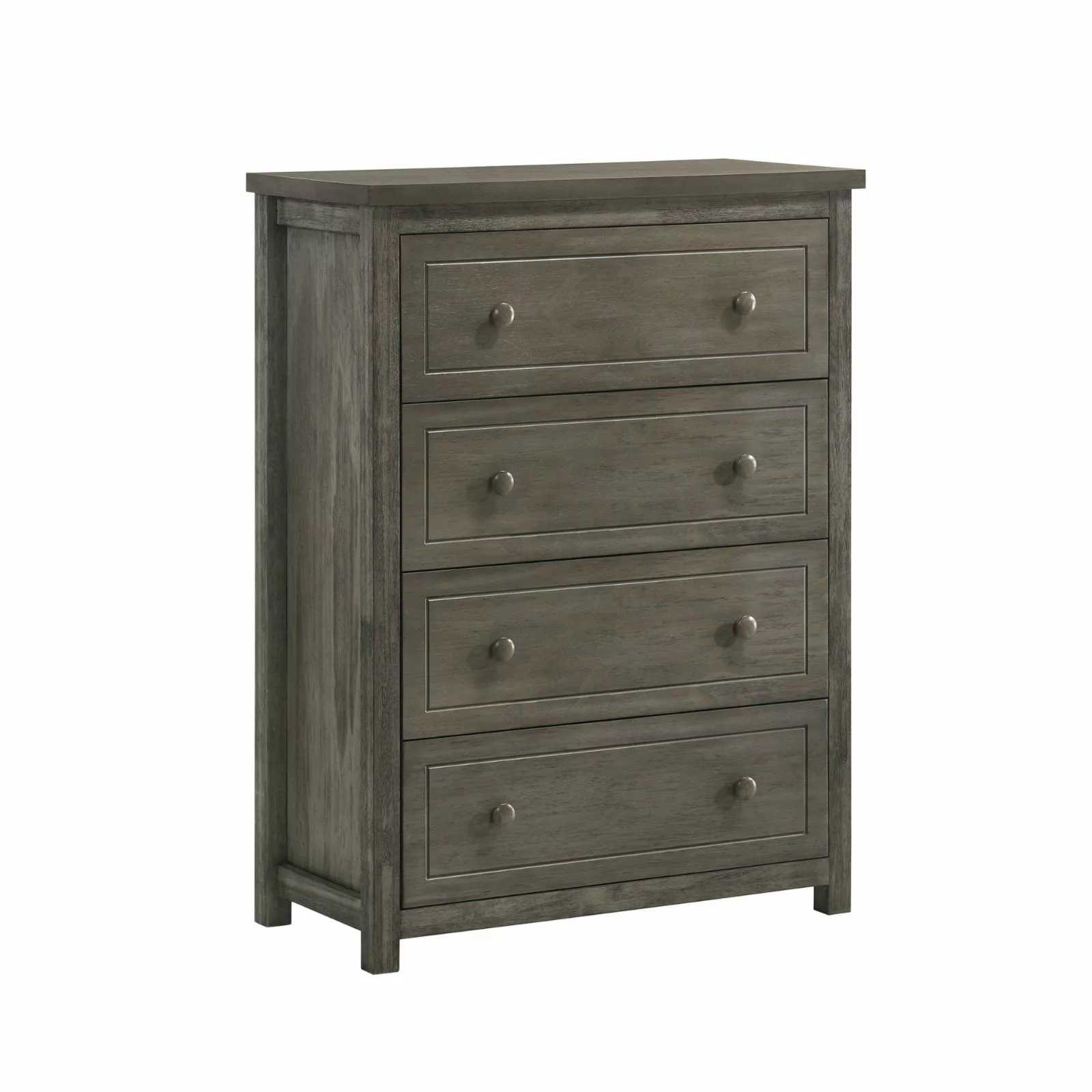 Picket House Furnishings Wyatt 4-Drawer Wood Chest in Gray Wire Brushed