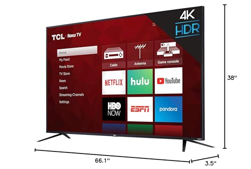 TCL 43S425 43 Inch 4K Ultra HD Smart ROKU LED TV (2018)