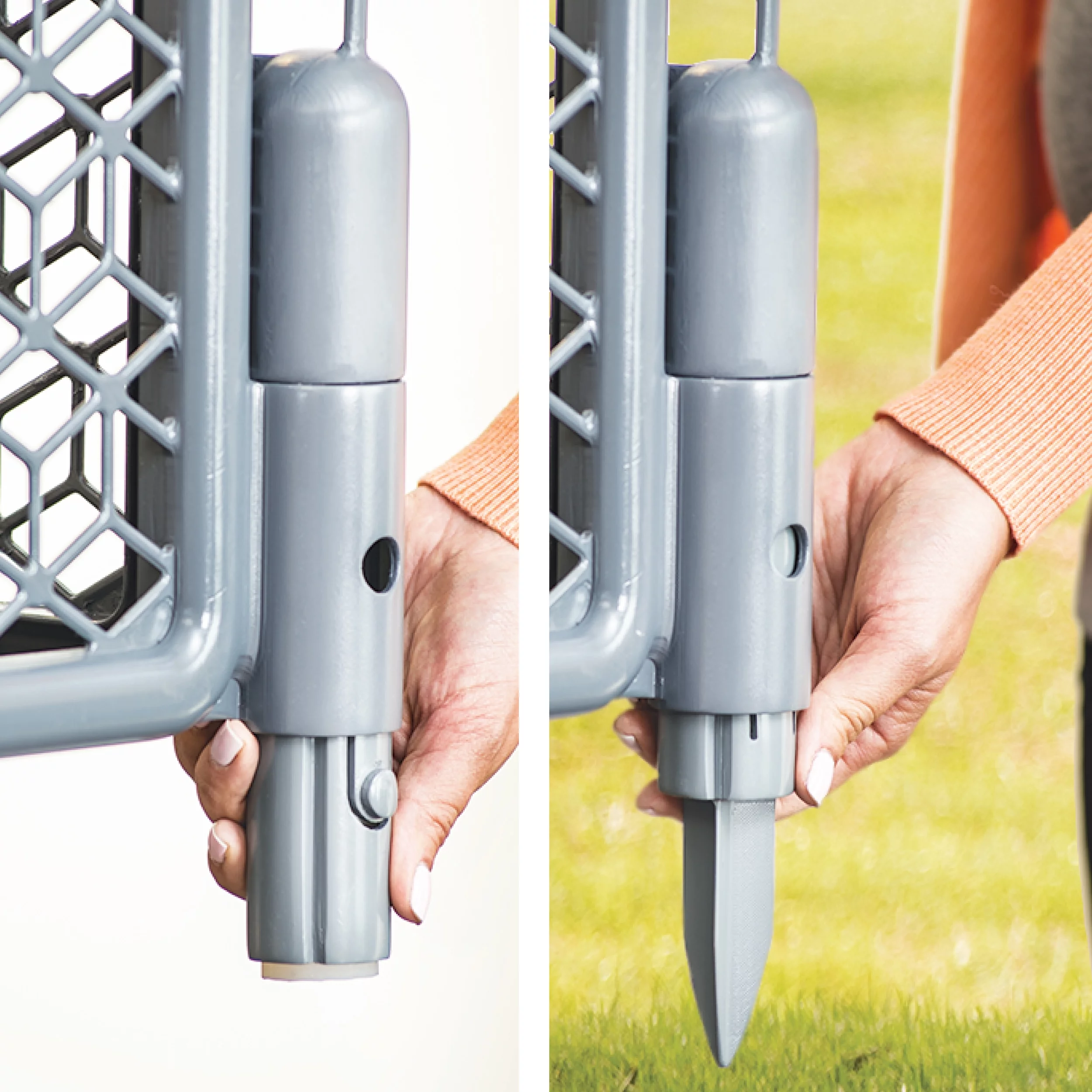 Evenflo Versatile Play Space Adjustable Freestanding Play Space Plastic Gate, 6-Panels, Cool Gray, Unisex