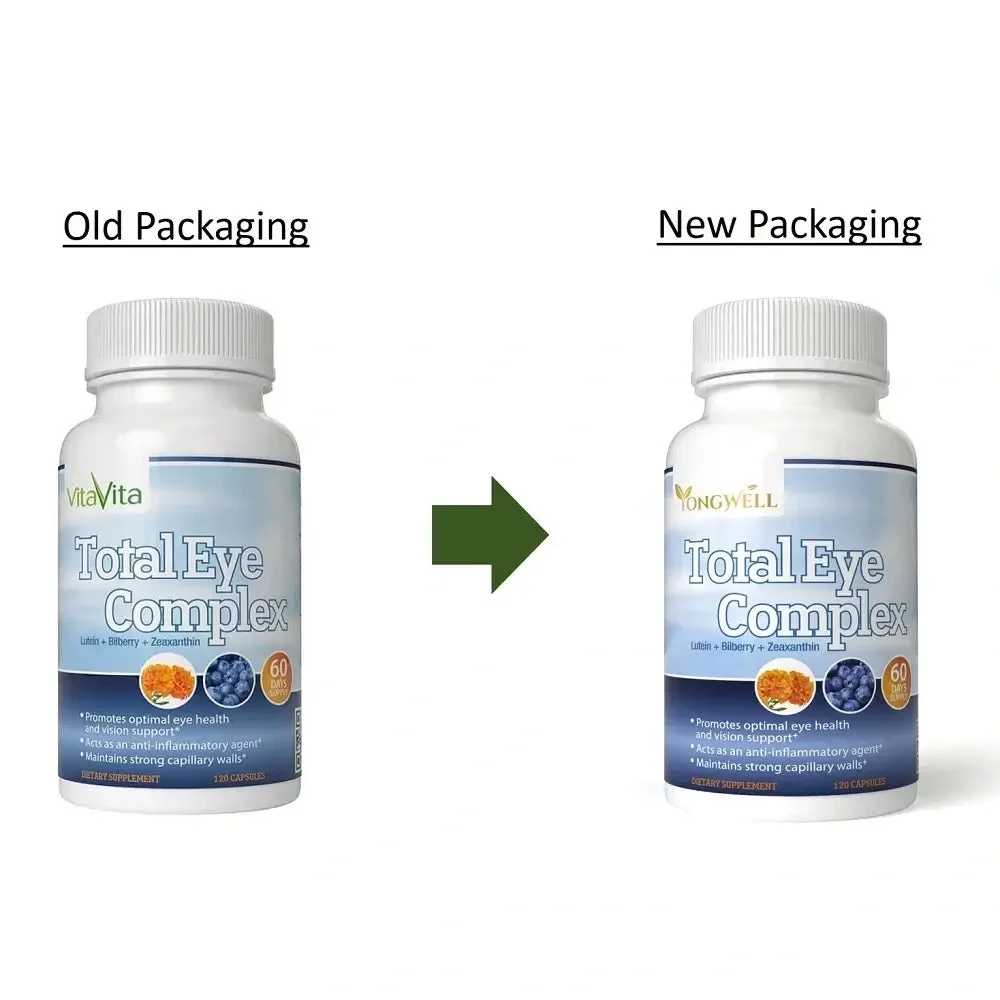 Total Eye Complex, Eye Vitamins with Lutein & Bilberry (120 Capsules)