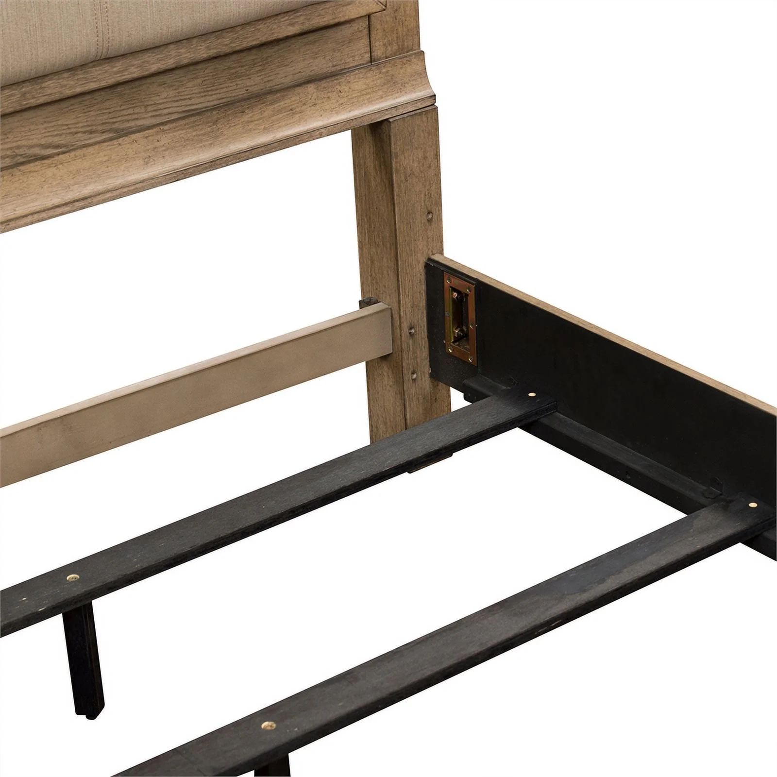 Liberty Furniture Canyon Road Upholstered Wood King Bed in Burnished Beige