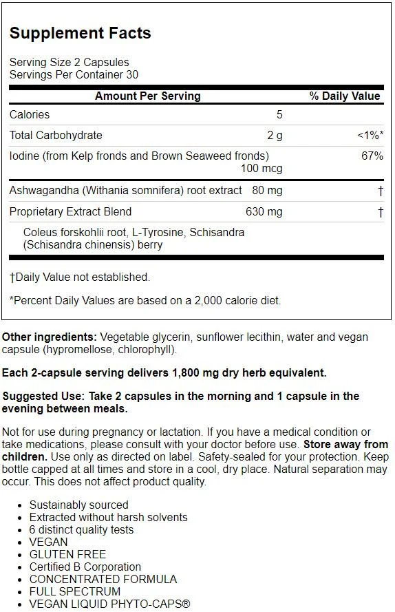 Gaia Herbs Gaia SystemSupport Thyroid Support, 60 ea