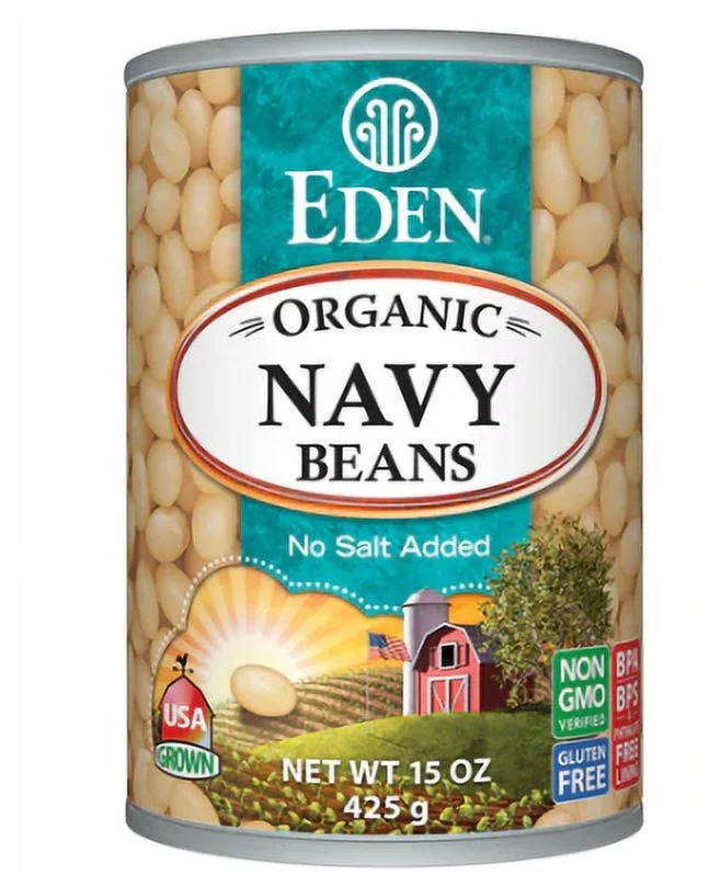 Eden Foods Organic Navy Beans 15 oz Pack of 3