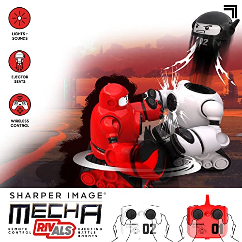 Sharper Image® Mecha Rivals Remote Control Battle Robots, Two-Player Wireless Fighting Set with Lights and Sounds