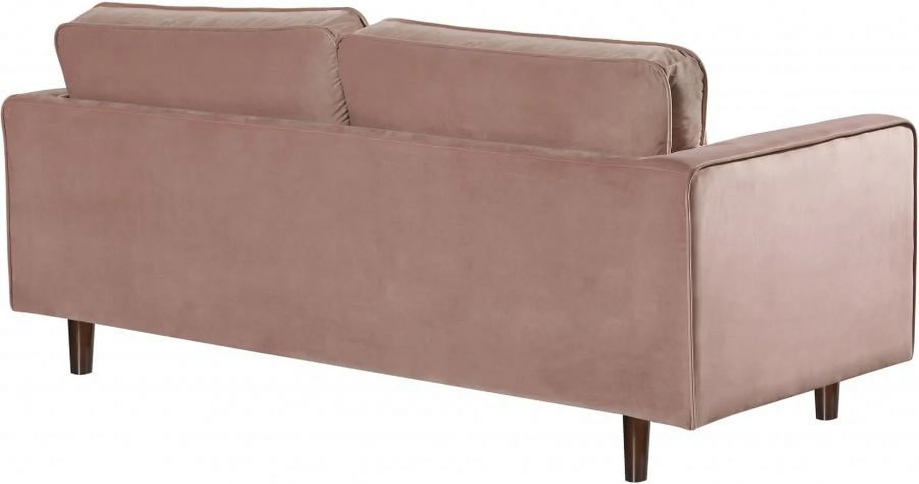 Modern Pink Velvet Sofa Loveseat & Chair Set 3Pcs Meridian Furniture 625 Emily