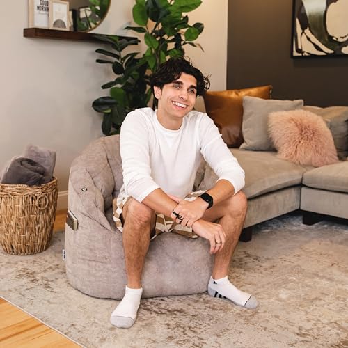 Big Joe Milano Lenox Denim Cobalt Beanbag Chair