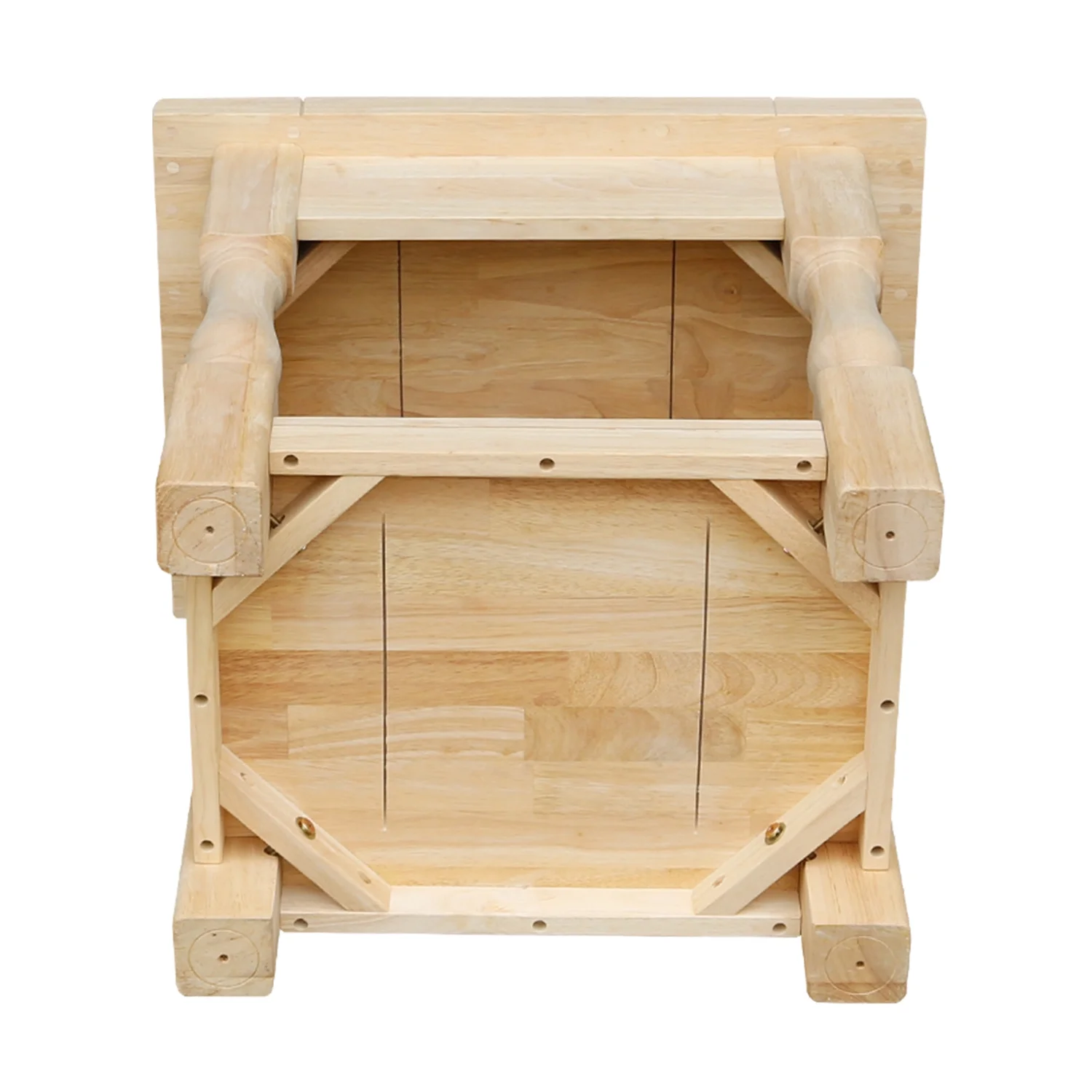 International Concepts Solid Wood Tuscan End Table Unfinished