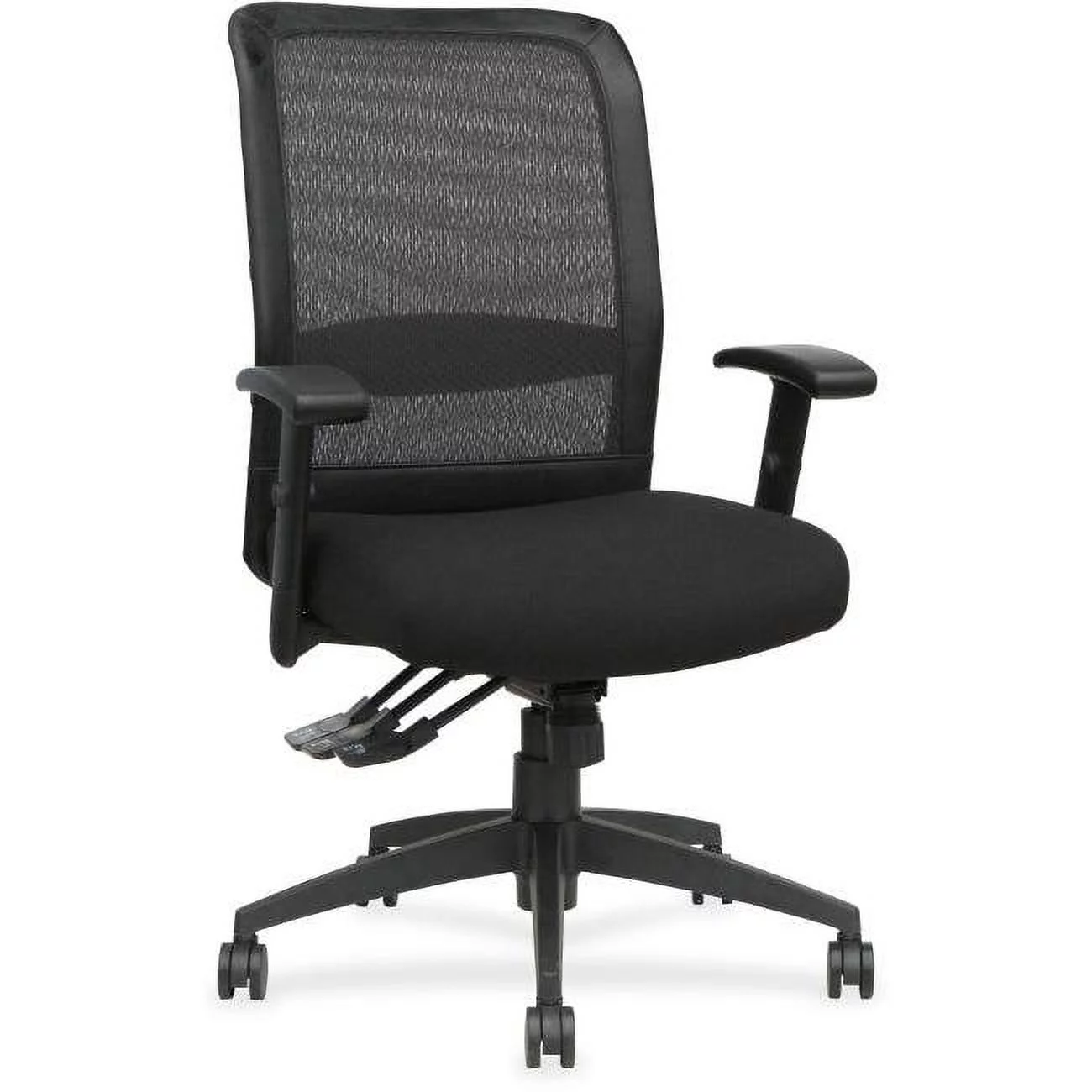 Lorell Executive High-back Mesh Multifunctn Chair - Black