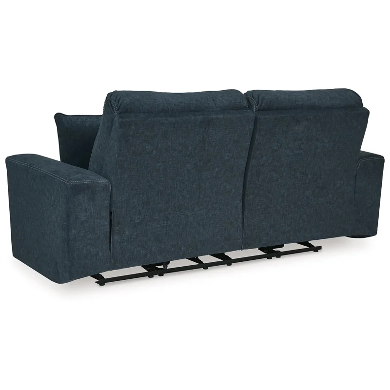Ashley Furniture Paulestein 2-Seat Fabric Power Reclining Sofa in Blue