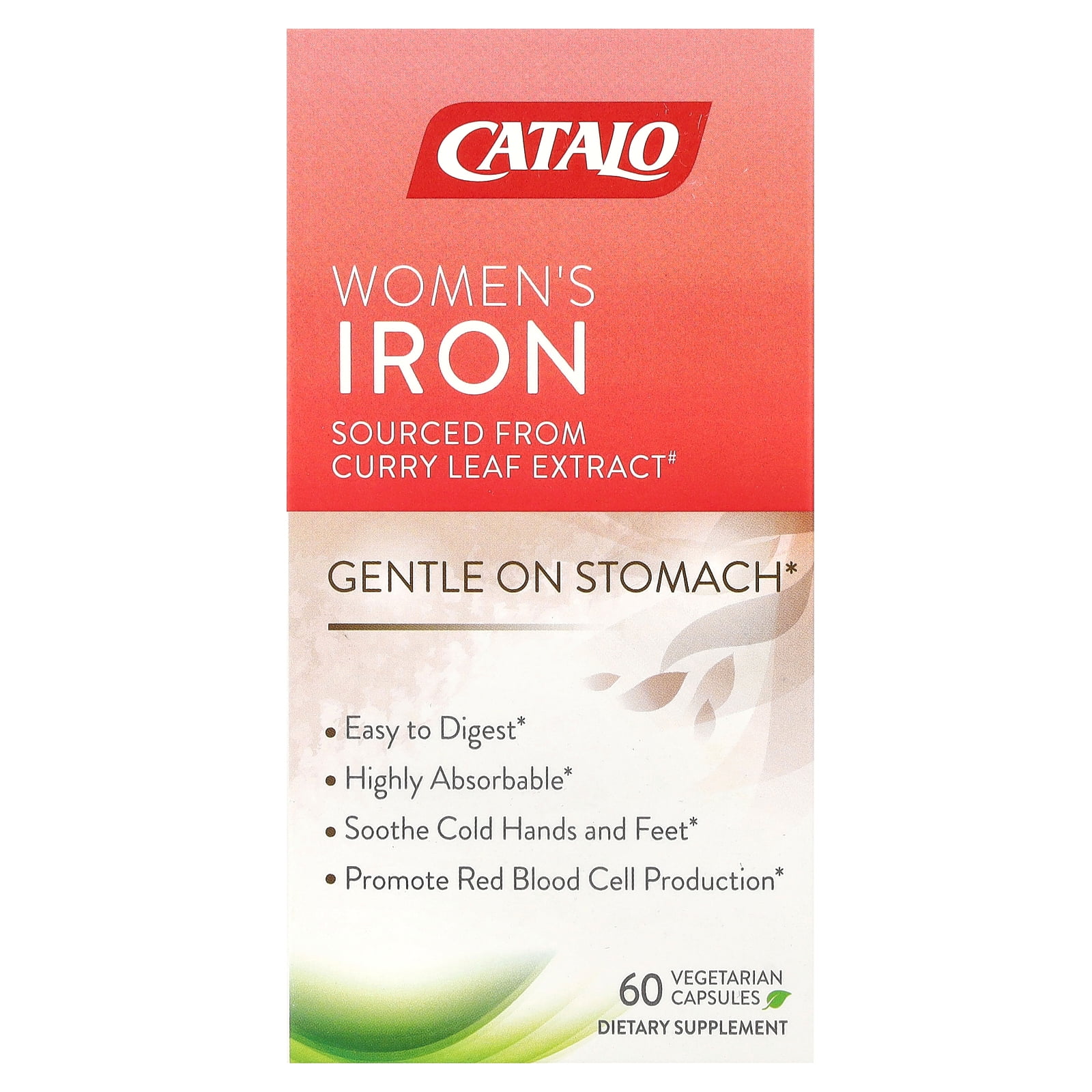 Catalo Naturals Women's Iron, 60 Vegetarian Capsules