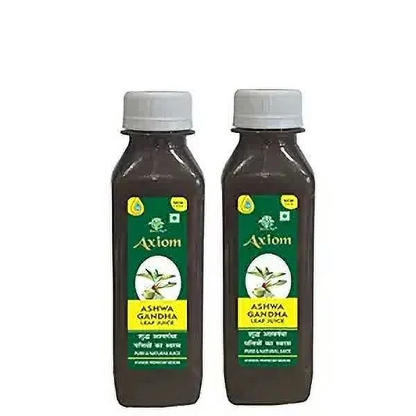 Axiom Ashwagandha Leaf Juice 160 ml (Pack of 2) | Helps in Fat Reduce | Immunity Booster |100% Natural herbal Juice | WHO-GMP,GLP,ISO Certified Product