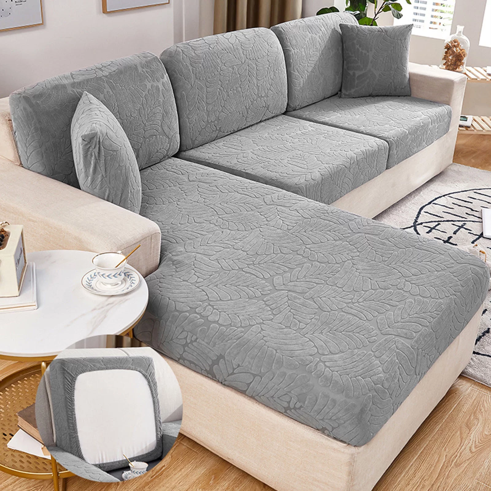 WANYNG Universal Sofa Cover Wear High Elastic Non Slip Polyester Universal Furniture Cover Wear Universal Sofa Cover Knit Throw Blanket for Bed