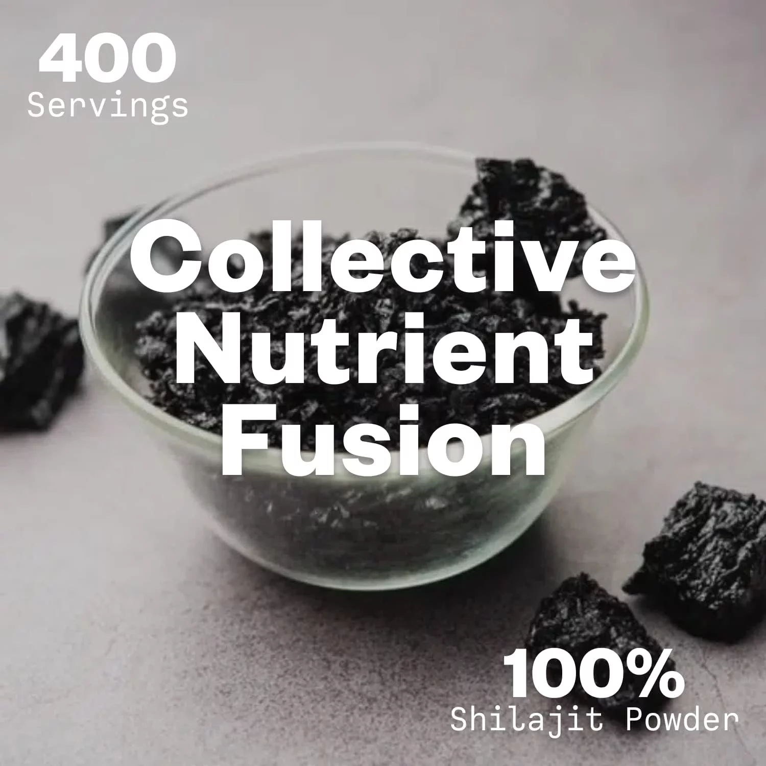 Purisure Shilajit Powder 12:1 Extract, 100g, 5% Fulvic Acid Content, 400 Servings