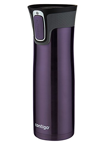 Contigo AUTOSEAL West Loop Vacuum-Insulated Stainless Steel Travel Mug with Easy-Clean Lid 20 oz Sake