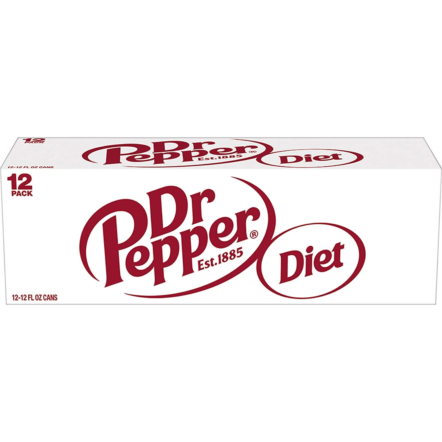 Diet Dr Pepper Soda 12oz Cans (Pack of 18)