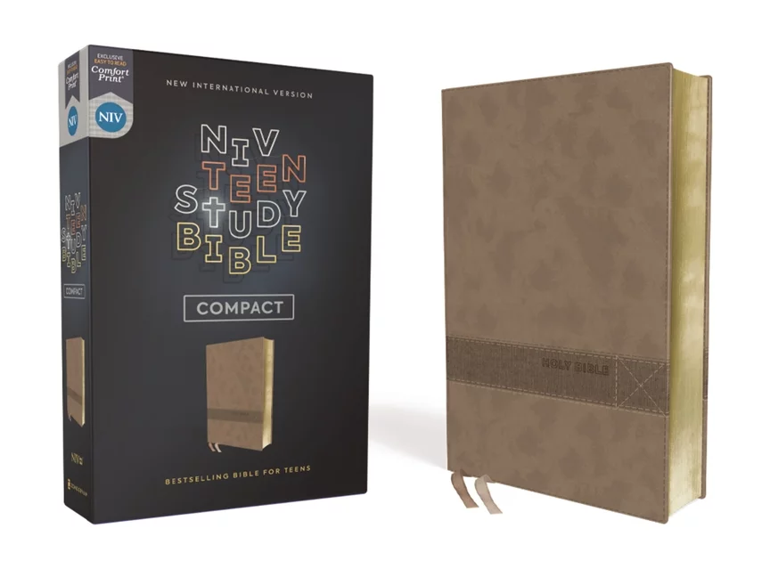 Niv, Teen Study Bible (for Life Issues You Face Every Day), Compact, Leathersoft, Brown, Comfort Print (Other)