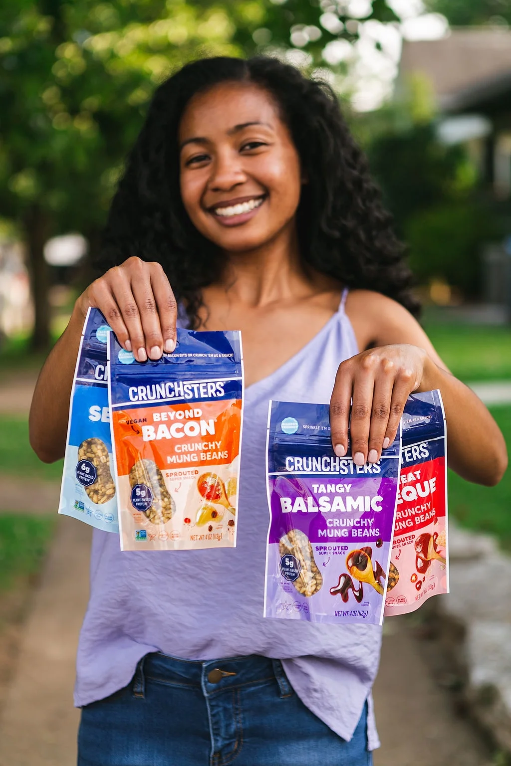 Crunchsters - Sprouted Protein Snack - Beyond Bacon 4oz 6-Pack