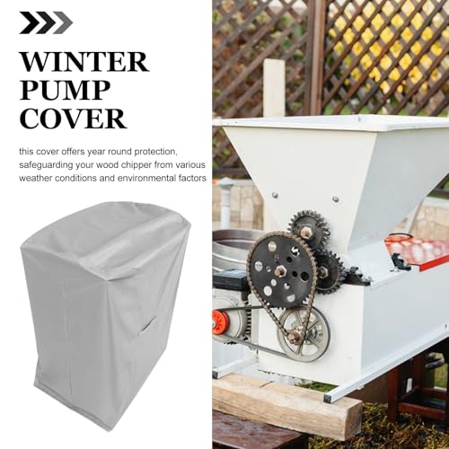 BESPORTBLE Woodchipper Shredder Mulcher Cover, Oxford Waterproof Leaf Mulcher Cover Heavy-Duty Shredder Protection Garden Equipment Accessories