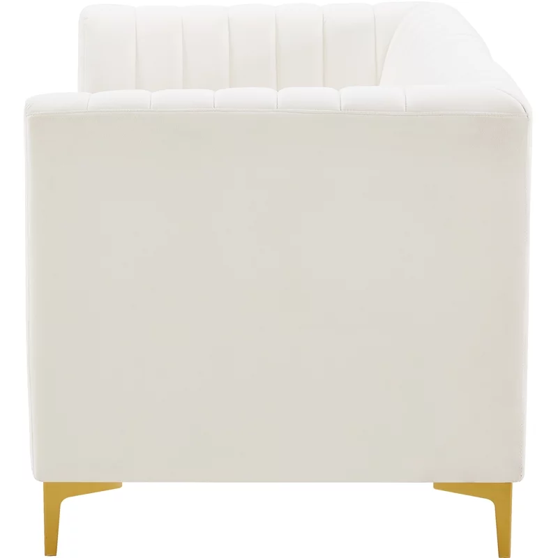 Meridian Furniture Alina Cream Velvet Modular Sofa