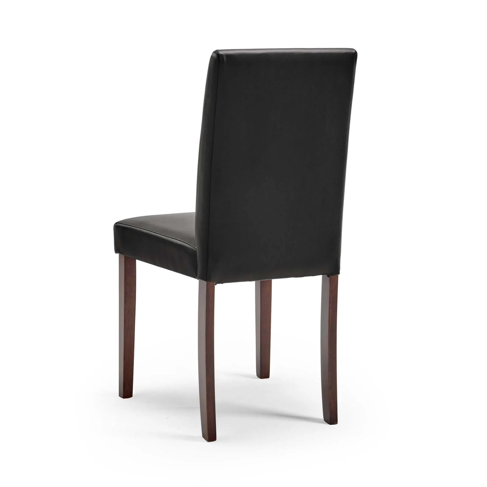 Modway Prosper Faux Leather Dining Side Chair Set of 2 in Black