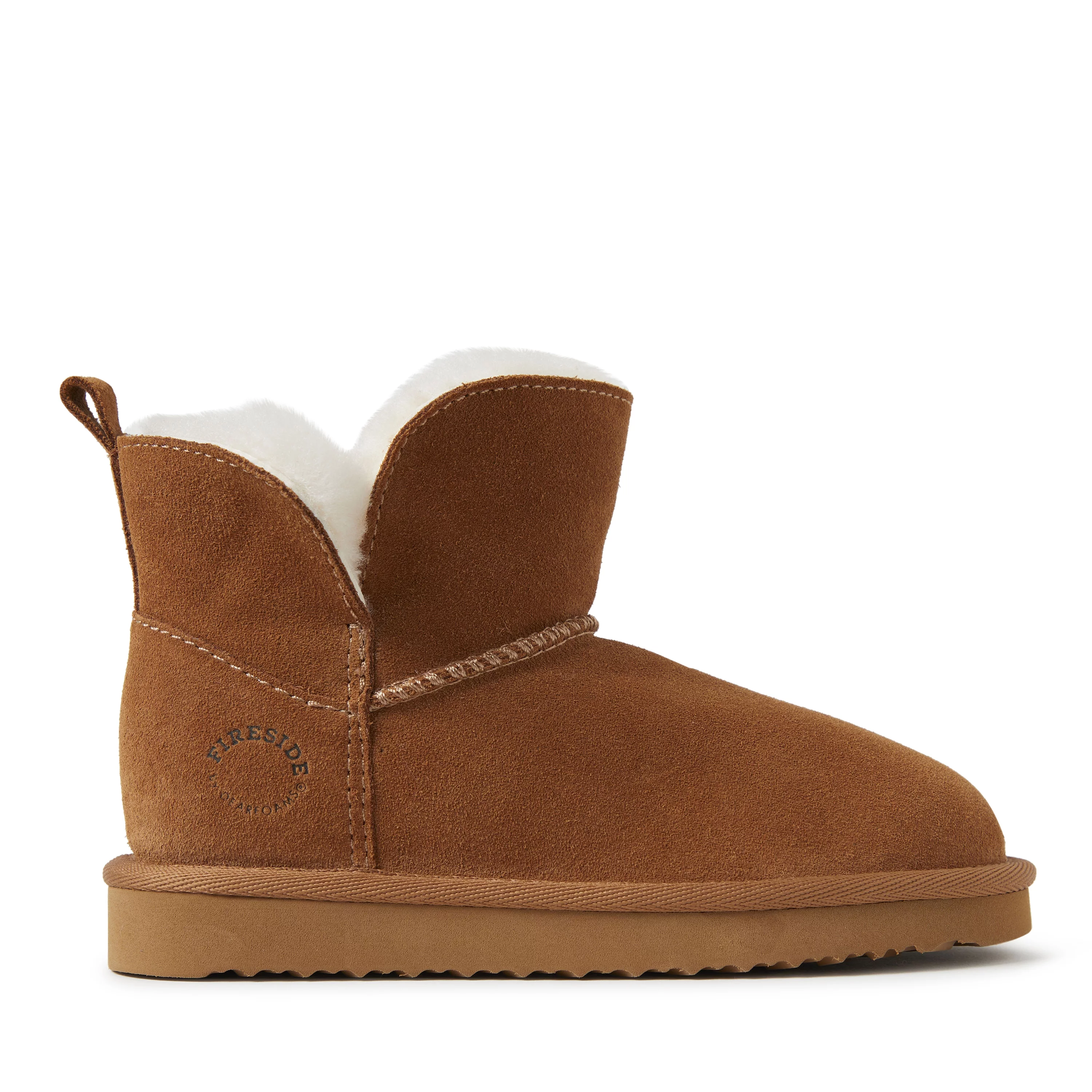 Fireside By Dearfoams Kid's Bunbury Genuine Shearling Boot