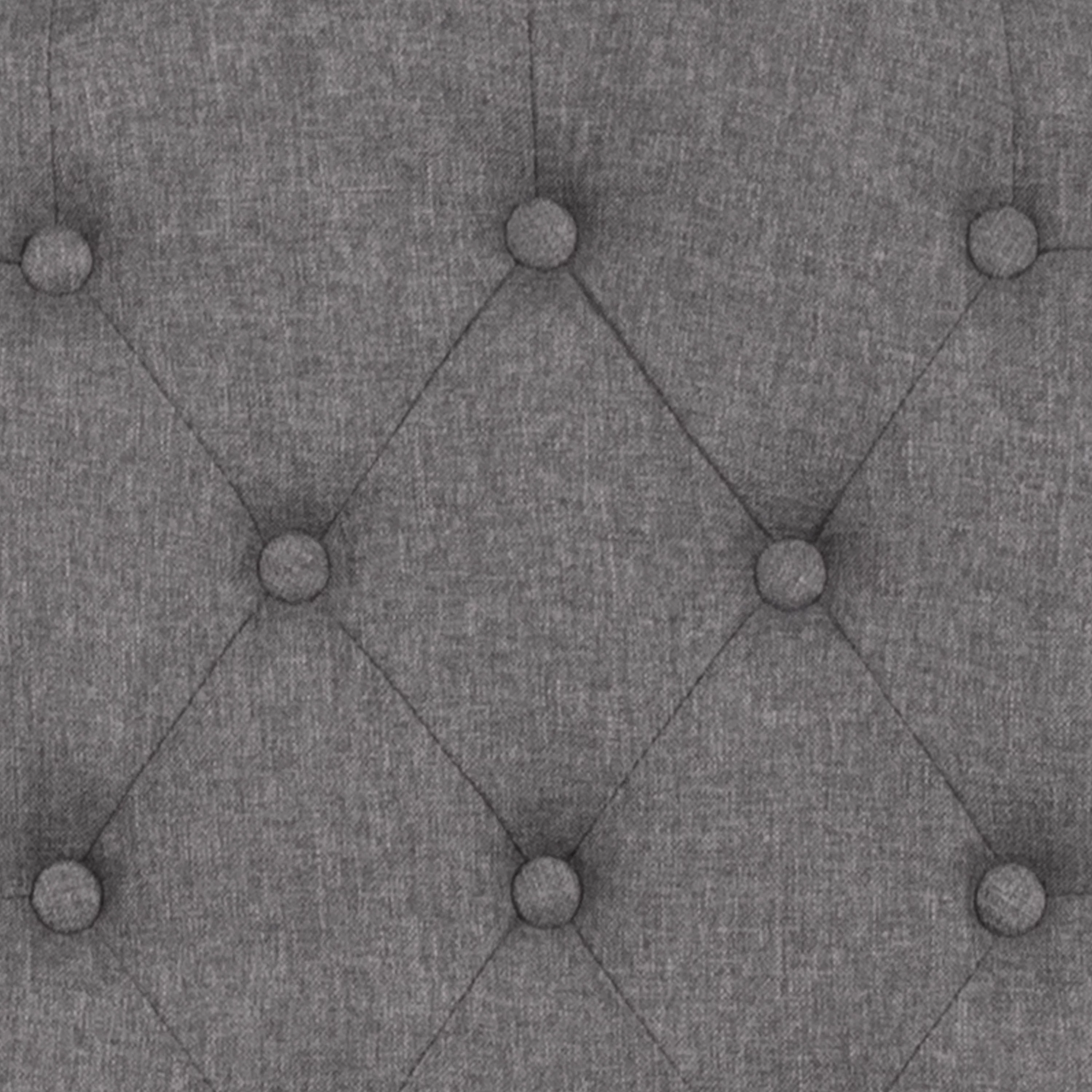 Flash Furniture HERCULES Grove Park Series Gray Fabric Tufted Parsons Chair