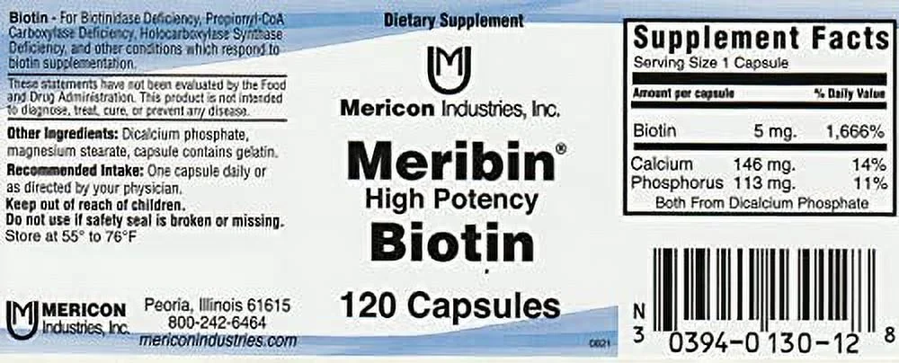 MERIBIN CAPS 5 MG 120