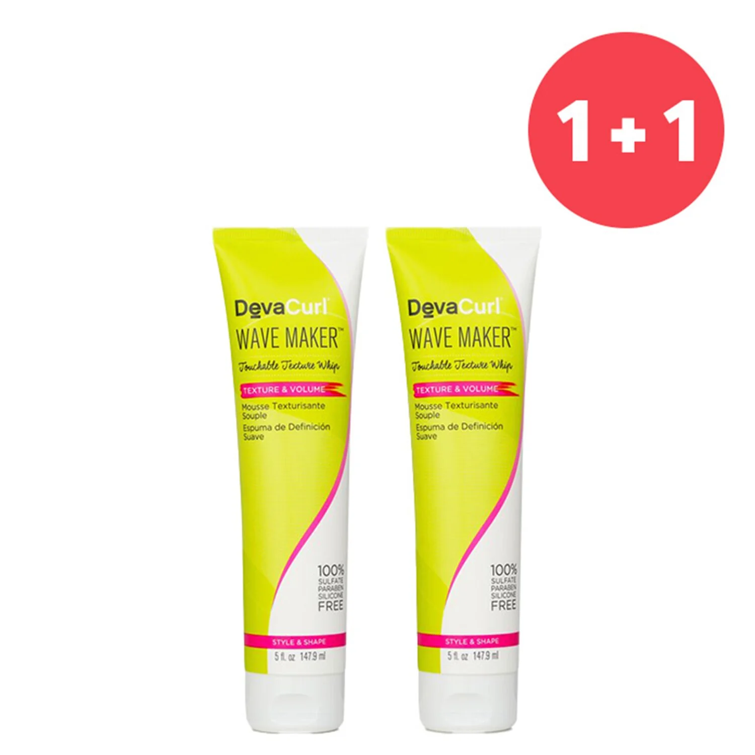 DevaCurl 【1+1 Set】Wave Maker (Touchable Texture Whip - Texture & Volume)     147.9ml/5oz